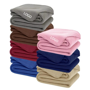 Bán Buôn Ném Lông Cừu Chăn Khuyến Mãi Tùy Chỉnh Thiết Kế Logo In Quà Tặng Rắn Chăn - Product Image 6