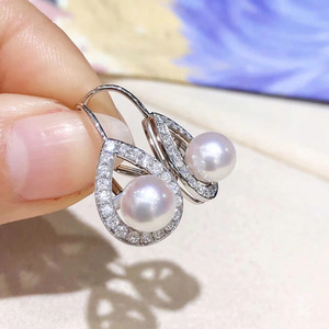 Orecchini a Goccia Lucidi con Perle Imitate, Orecchini a Gancio Semplici per Uso Quotidiano, Gioielli Regalo - Product Image 4
