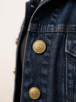 Kancing Tekan Berlapis Logam Seng Antik Warna Emas Kuno dengan Motif Medali Timbul Berpola Bunga Klasik untuk Jaket Tweed