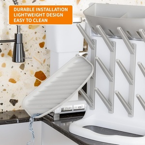 Plastic Wall-Mounted Non-Folding Multi-Layer Inverted Drain <strong>Rack</strong> <strong>Storage</strong> <strong>Rack</strong> for Baby <strong>Bottle</strong> Nipple Drying Household Use - Product Image 4