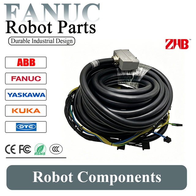 Fanuc A660-4005-T080 Robot Power Cable 20.5m High Flexible Shielded Oil Resistant for R-2000ic/165f Industrial Robot Spare Part