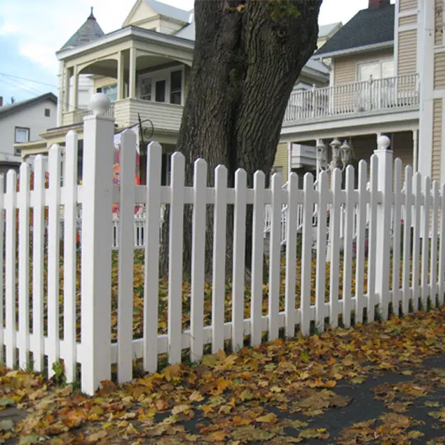 38'' PVC Picket Fence White Garden Picket Fence Panel fence indoor