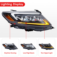 Phare avant à LED pour Toyota Fortuner 2011 2012 2013 2014 2015, projecteur, phare LED, 12V, DRL, ensemble d'accessoires de voiture