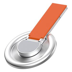 Travel 360 Rotating Fold Magnetic Aluminum Alloy holder Phone Grip Stand Universal soft Ring Stress Adjustable metal Bracket new - Product Image 2