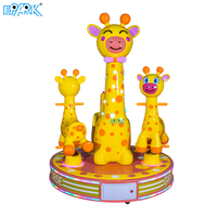 Manège pour enfants girafe qui se transforme en cheval, à monnayeur, équipement de divertissement interactif pour enfants, pour centre de divertissement familial