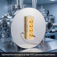 Conector Coaxial SMA de 4 Canales, 18 GHz, Tipo D, Hermético, de Pasaje, para Vacío, de Alimentación Eléctrica