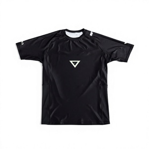 Custom Jiu Jitsu <b>Rash</b> <b>Guard</b> <b>BJJ</b> No Gi MMA Compression Shirt Stretch Quick Dry Athletic Training Wear - Product Image 5