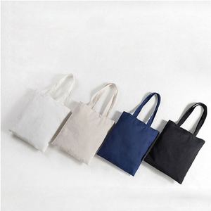 Bolsa de Lona Lisa de Gran Capacidad Personalizada, Directo de Fábrica, OEM ODM, Bolsa de Compras Reutilizable Promocional, Regalos para Ferias Comerciales - Product Image 1