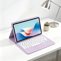 Étui clavier avec pavé tactile détachable pour iPad 10.9 2022, en cuir PU, antichoc, avec support pour stylet