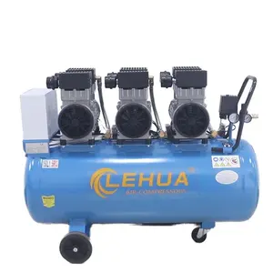 Compresseur d'air 3hp ultra-silencieux de Type silencieux de la Chine sans huile avec réservoirs de 50 /100 /150 litres pour les garages de réparation dentaires