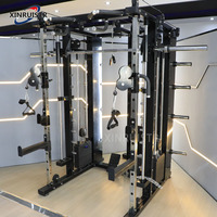 Xinrui Squat Rack Smith Machine Maison Portique Multi-fonctionnel Squat Banc Équipement D'entraînement Intégré Équipement De Fitness