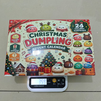Calendrier de l'Avent personnalisé pour enfants, jouets anti-stress en forme de boulettes moelleuses, boîte de calendrier de l'Avent, 24 jours