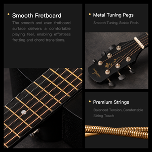 Großhandel Maßgefertigte OEM-Fabrik Direkt Hochwertige Meistverkaufte <span class=keywords><strong>38</strong></span> Zoll Matt-Finish Holz-Akustikgitarre - Product Image 3
