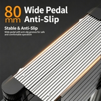 Échelle télescopique en aluminium antidérapante pour charges lourdes, échelle pliable pour réparation électrique et décoration de bâtiments