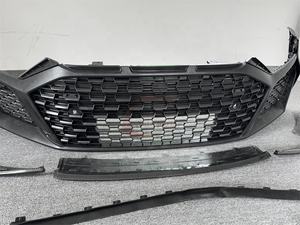 Collettore stile PP materiale griglia paraurti anteriore e labbro anteriore in fibra di carbonio per <span class=keywords><strong>Audi</strong></span> <span class=keywords><strong>R8</strong></span> 2017-kit carrozzeria 2023 - Product Image 4