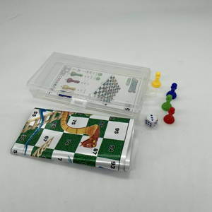 Plateau de jeu d'échecs pliable en plastique portable, jeu des serpents et des échelles pour enfants, vente en gros directe usine - Product Image 5