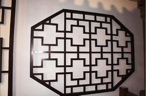 Panneau de mur rideau en aluminium de style chinois, anodisé, design géométrique - Product Image 2