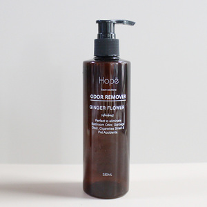 Botella de plástico ámbar de 250 ml y 8OZ, botella de loción de plástico ámbar con logotipo de pantalla de seda, 250 ml - Product Image 1