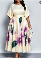 Robe mi-longue ample pour femme, grande taille, imprimé numérique 3D Y2, style européen et américain, best-seller, tendance