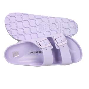 Valleverde Women's <b>Slide</b> Sandals Lilac 36 Low Heel 2.5 Cm Comfort Footwear - Product Image 6