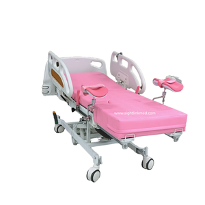Chaise d'accouchement gynécologique universelle pour hôpital, table d'accouchement électrique avec roulettes - Product Image 6