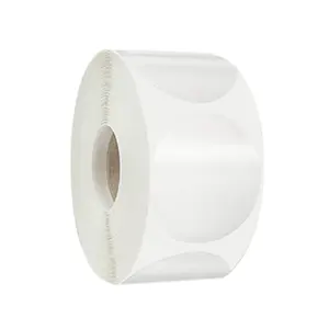 Custom Clear Thermal Transfer <strong>Labes</strong> Rolls Vinyl PP Transparent Blank Glossy Circle Dots <strong>Sticker</strong> - Product Image 2