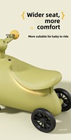 Trottinette Avion pour Enfants à 4 Roues, Voiture à Bascule pour Bébés de 1 à 3 Ans, Véhicule Porteur à Pousser au Pied, Vente Chaude