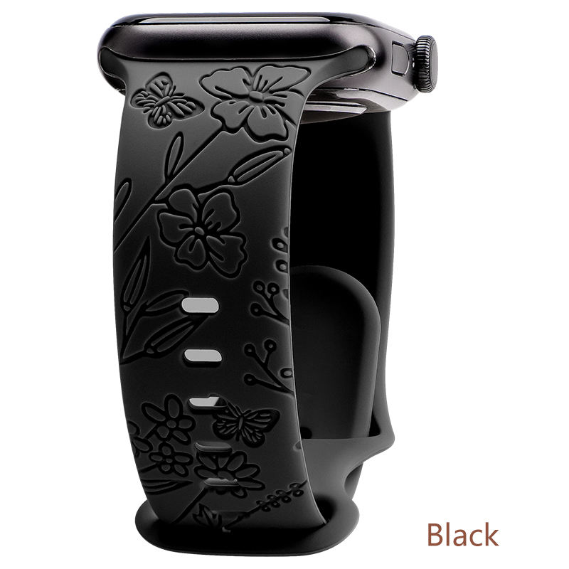 สีดำ (มีลวดลายผีเสื้อ)