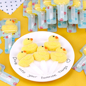 Jin <span class=keywords><strong>Dao</strong></span> <span class=keywords><strong>Gu</strong></span> 21G * 48 pequeño pato amarillo en forma de mini caramelo FIESTA DE Navidad jalea Fudge caramelo - Product Image 4