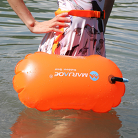 Bouée de natation gonflable pour les nageurs et les triathlètes en eau libre Bouée de sécurité pour la natation Bouée très visible pour l'entraînement à la natation