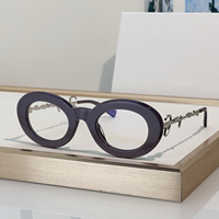Gafas Ópticas de Moda para Mujer, Estilo Clásico, Montura Redonda, Diseño Sólido, Lentes con Protección Anti Luz Azul Personalizadas