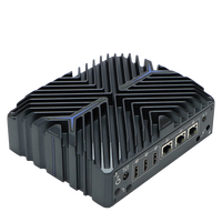 Mini PC industrial Core I5 1235u Linux DDR5 RAM 3 LAN 3 5G Módem Computadora de placa única para solución de casillero inteligente
