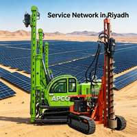 Foreuse à vis APCOM pour poteaux photovoltaïques, ponceuse à vis solaire pour usine photovoltaïque dans le désert saoudien