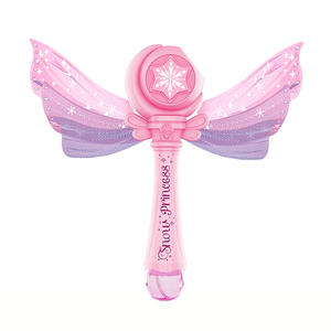 LEZA BABY - Varita <span class=keywords><strong>de</strong></span> Burbujas Princesa <span class=keywords><strong>de</strong></span> 10 Orificios con Música y Luces, Control Multivelocidad, Varita Mágica para Niñas, Venta al Por Mayor - Product Image 1