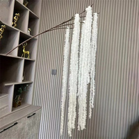 Fleur de plafond suspendue en soie artificielle de décoration de mariage colorée en gros en vrac