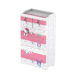 Multifunctional chest of drawers with 5 spacious <b>shelves</b>, measuring 47 x 29 x 86 cm for a versatile storage solution. - Product Image 1