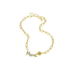 ROXI Regalos para el Día de la Madre, Collar con Colgante de Letra Mama con Circonitas de Colores, Joyería de Regalo para Mamá - Product Image 5