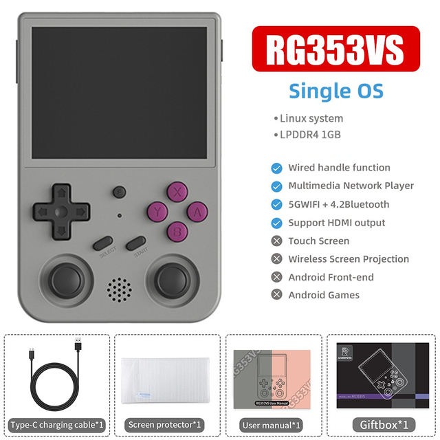 Anbernic RG353V ポータブル PSP ハンドヘルドコンソール - 3000