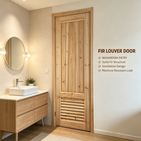 Porte en bois de sapin naturel écologique, sur mesure, résistante à l'humidité, pour buanderie intérieure