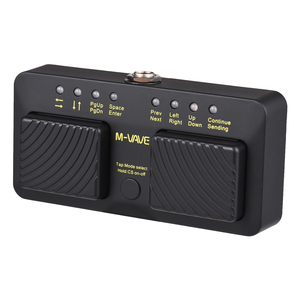 M-VAVE CUBE <span class=keywords><strong>TURNER</strong></span> PRO Pedal de Control MIDI Inalámbrico Recargable, Pedal Inteligente para Pasar Páginas de Partituras, Pasador de Partituras Inalámbrico MIDI - Product Image 1