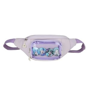MKW-7016 Paquete de 10 Bolsas de Pecho con Logotipo Personalizado, Bolsa de Cintura de Gran Capacidad para Exhibición de Pins de <span class=keywords><strong>Anime</strong></span>, Bolsa de Cintura Transparente con Ventana de PVC - Product Image 6