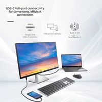 Moniteur de bureau Dell S2725DC 27 pouces 2K IPS 65W Type-C 144Hz avec haut-parleurs intégrés, anti-lumière bleue, inclinable et réglable en hauteur