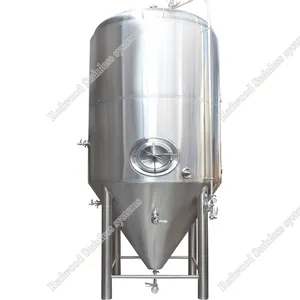 SUS 304 Beer Fermenters Beer Fermentor 60BBL Customized Fermentation Tanks Glycol Jacket Conical Fermenter