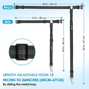 Vente en gros d'usine : Sangle de sécurité robuste et durable en nylon, rétractable et réglable, pour chien, animal de compagnie, véhicule, voiture, laisse de siège - Product Image 6