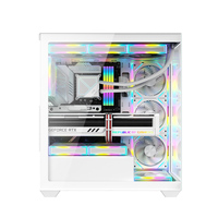 Boîtier PC Gaming AntarcChill OEM ODM avec ventilateurs, livraison gratuite, boîtier d'ordinateur de bureau anti-poussière, verre trempé, USB3.0