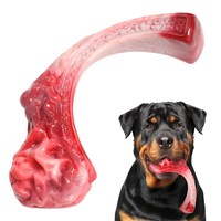 Jouets de nettoyage des dents pour chiots, résistants aux morsures, écologiques, parfumés à la viande réaliste, pour les chiens qui mâchent fortement et agressivement