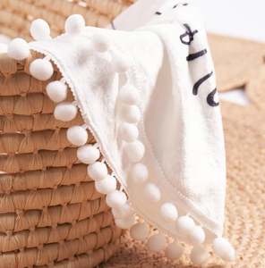 Impression personnalisée Garçon Fille, Accessoires de photographie pour bébé Pompon Boule Flanelle Polaire Tapis rond Tapis pour bébé <span class=keywords><strong>Couverture</strong></span> de jalonnement mensuel - Product Image 5