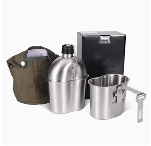 Bouilloire portable en acier inoxydable HKSF pour étudiants, mini-tasses et récipients avec poignées pliables pour les activités de plein air. - Product Image 2