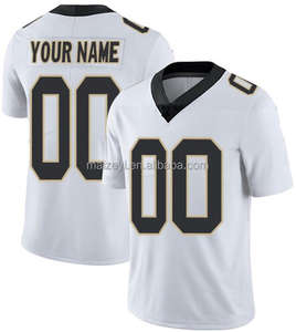 Kualitas Terbaik pakaian Sepakbola Amerika #41 Alvin Kamara #32 Tyrann Mathieu #12 Chris Olave #56 Demario #7 Taysom Hill jersey - Product Image 5