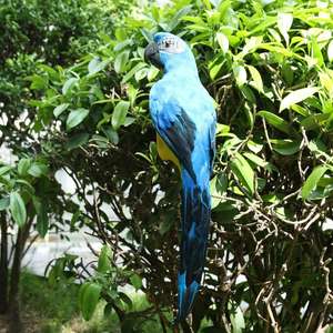 Halloween Kostuum Papegaai Vogel Realistische Home Decor Budgie Taxidermie-Blauw, 40X12X12Cm Grote Kunstmatige Papegaai - Product Image 6